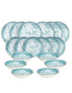 Tognana Kalos Servizio Piatti 18 Pezzi in Porcellana Azzurra | shopincasa.it