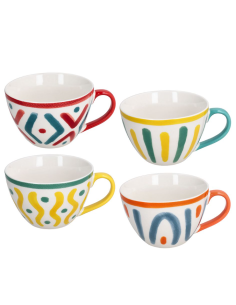 Set 4 Tazze Jumbo Colazione Vietri 560 cc Tognana | shopincasa.it