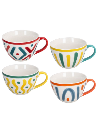 Set 4 Tazze Jumbo Colazione Vietri 560 cc Tognana | shopincasa.it