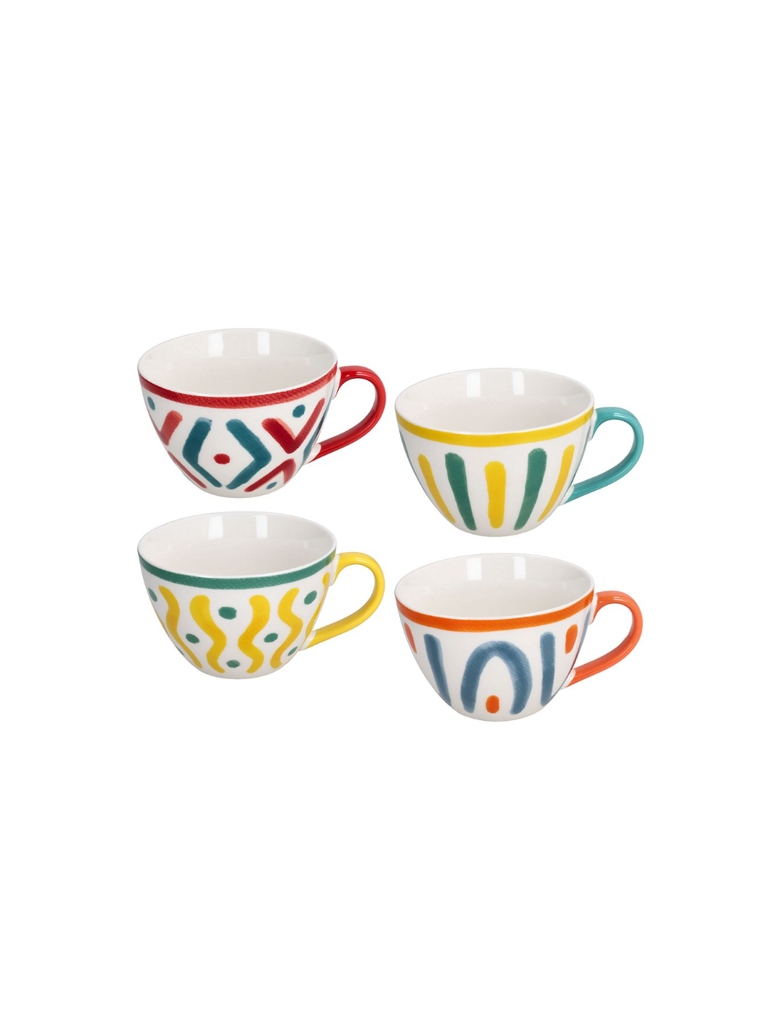Set 4 Tazze Jumbo Colazione Vietri 560 cc Tognana | shopincasa.it