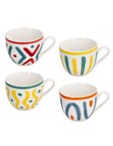 TAZZE CAFFE' E LATTE: vendita online Tognana Iris Vietri, Tazzina Caffè 90 cc, Porcellana Bianca Assortita, Elegante in offerta