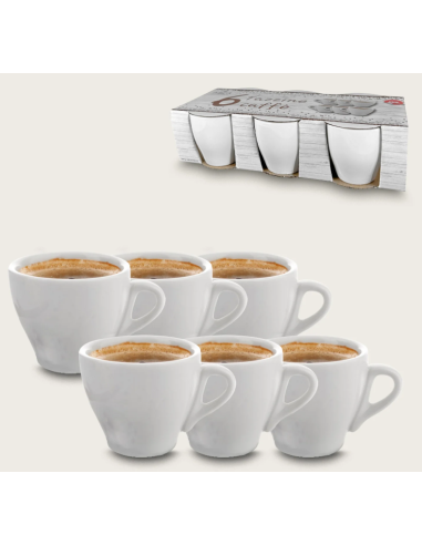 SET 6 TAZZINE CAFFE' 58060 BIANCHE
