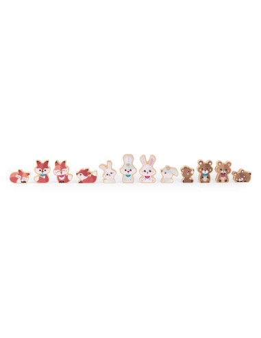 Chicco Set 2 Orsetti-Mamma Montessori in Legno | shopincasa.it