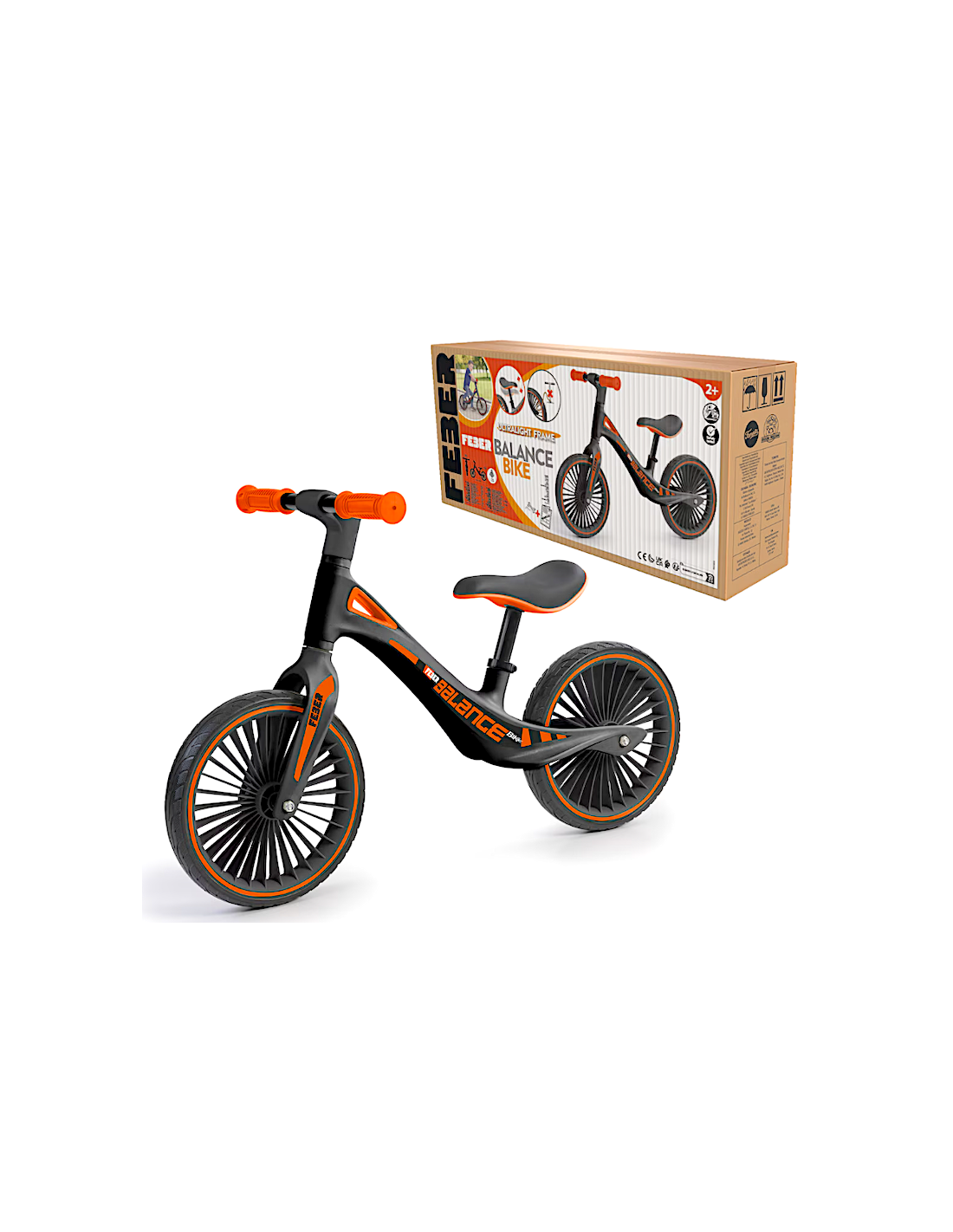 BALANCE BIKE FED42000 NERO/ARANCIO