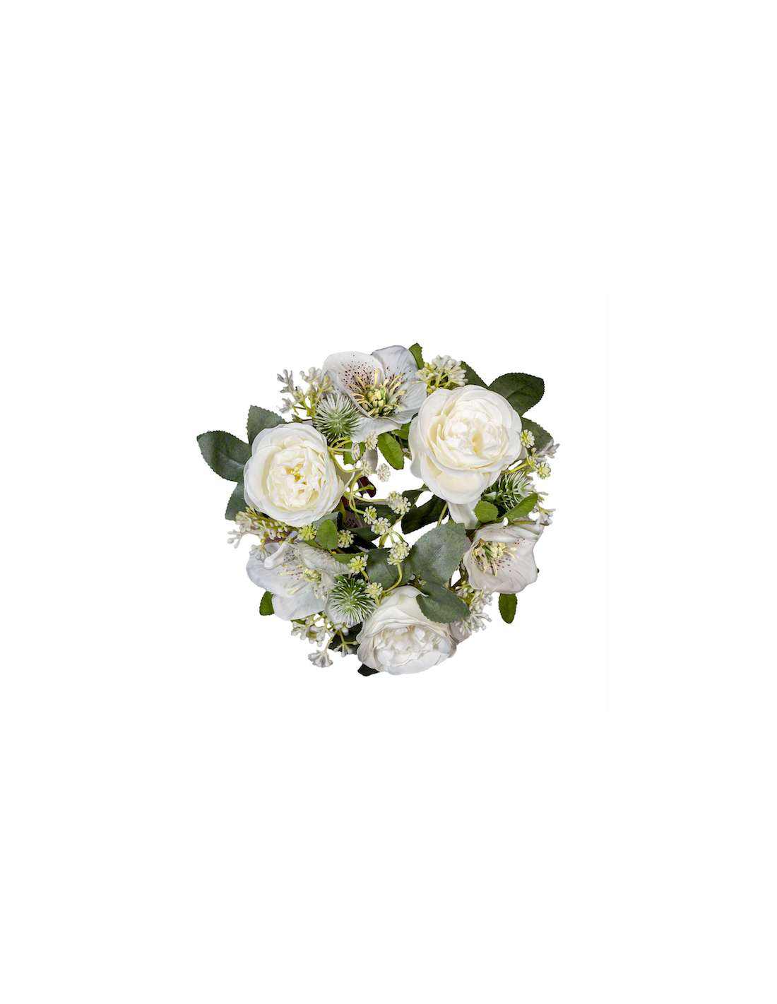 GIROCANDELA 268014436 22CM ROSE BIANCHE