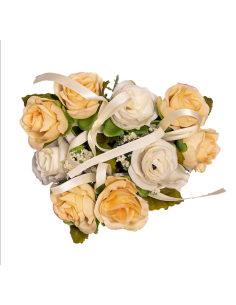 GIROCANDELA 268032419 MINI ROSE PESCA/BIANCO
