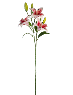 STELO 4015000362 LILIUM ROSSO/BIANCO 3 FIORI E 3 BOCCIOLI