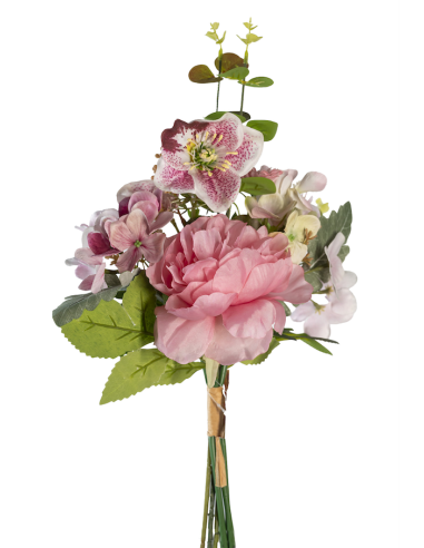 MAZZO 268032791 ELLEBORO ROSA CON FIORI