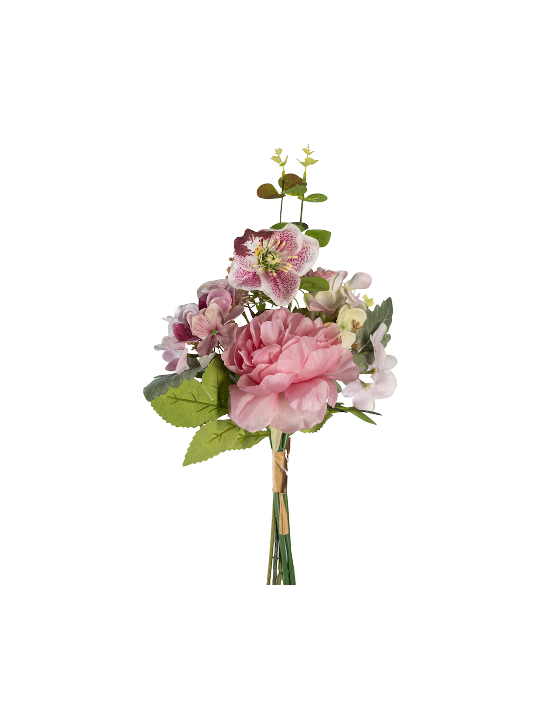 MAZZO 268032791 ELLEBORO ROSA CON FIORI