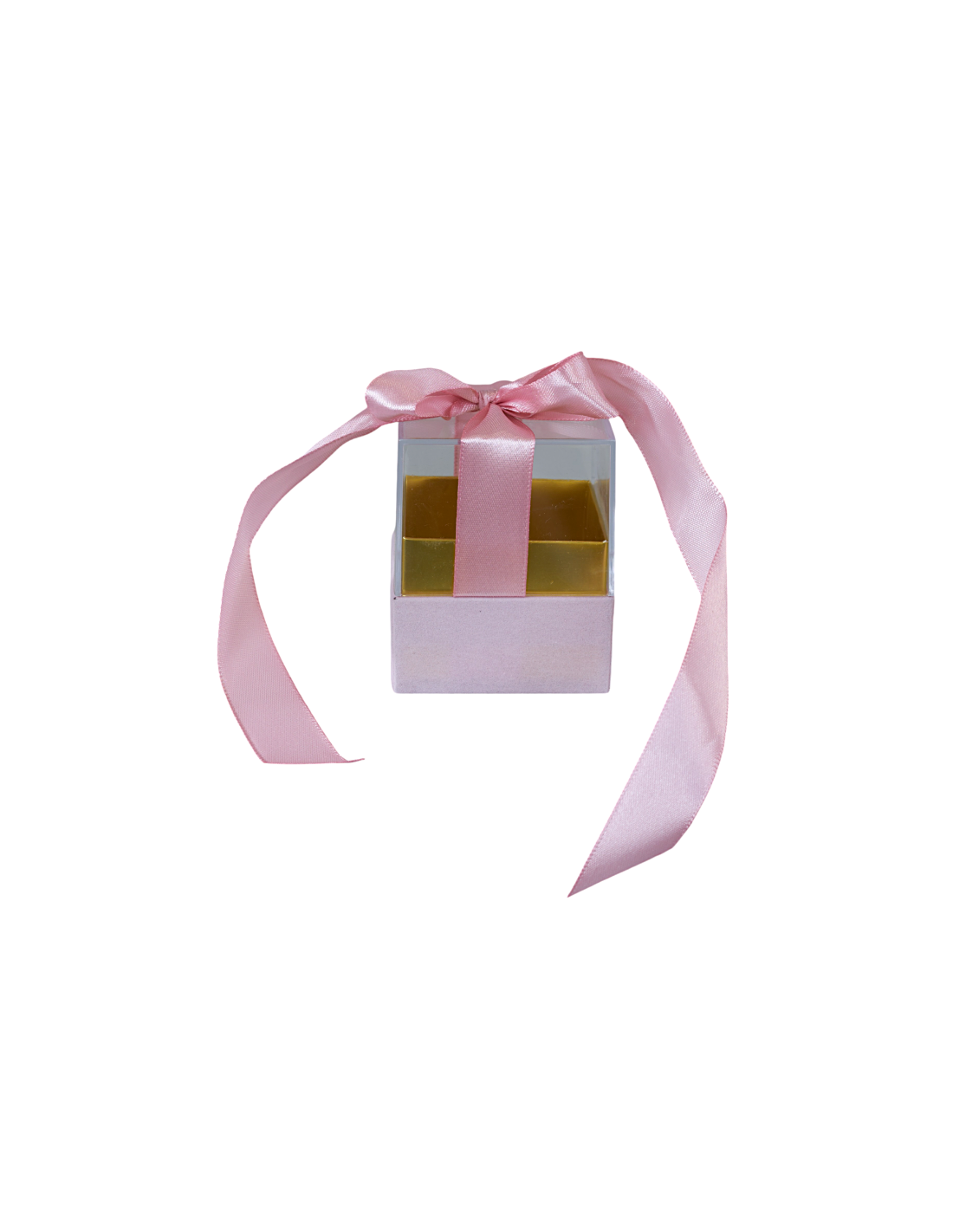 PLEXIGLASS SCATOLINA FIOCCO ROSA