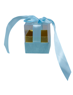 PLAXIGLASS SCATOLINA FIOCCO CELESTE