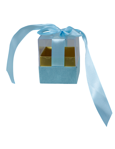 PLAXIGLASS SCATOLINA FIOCCO CELESTE