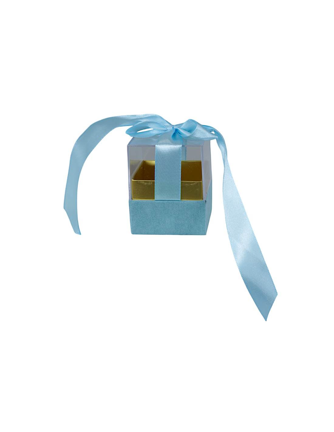 PLAXIGLASS SCATOLINA FIOCCO CELESTE