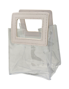 1438020 BORSETTA PP MANICO QUADRATO BIANCO