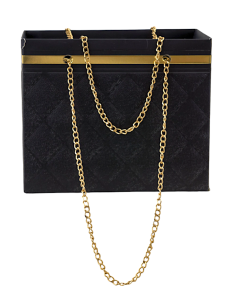 1438004 BORSETTA PORTAFIORI TRAPUNTA NERA