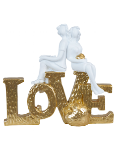 1354060 GOLD COPPETTA SCRITTA LOVE