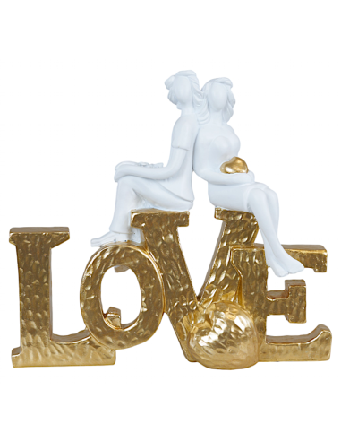 1354060 GOLD COPPETTA SCRITTA LOVE