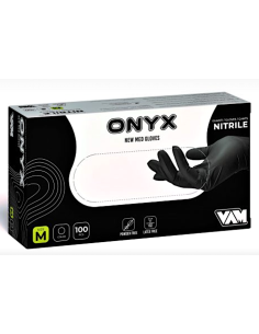 CONF 100 GUANTI NITRILE MIS.M NERO