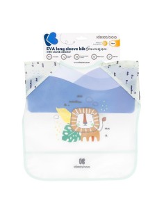 Bavaglino Kikkaboo Savanna Verde con Raccoglibriciole e Maniche Lunghe | shopincasa.it