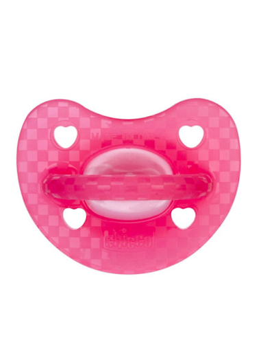 Succhietto Chicco Gommotto Luxe Fluo Rosa 16-36M • Shopincasa.it