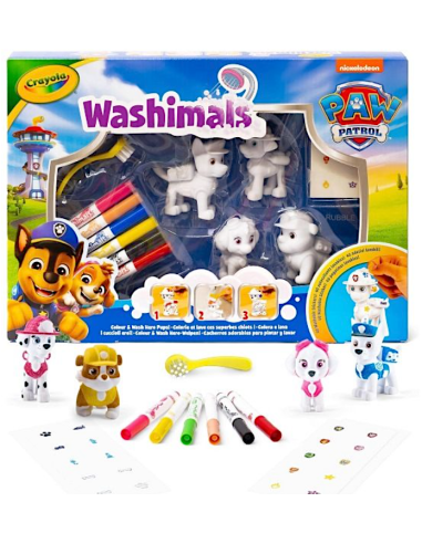 WASHIMALS 74-0290 PAW PATROL SET CON ADESIVI