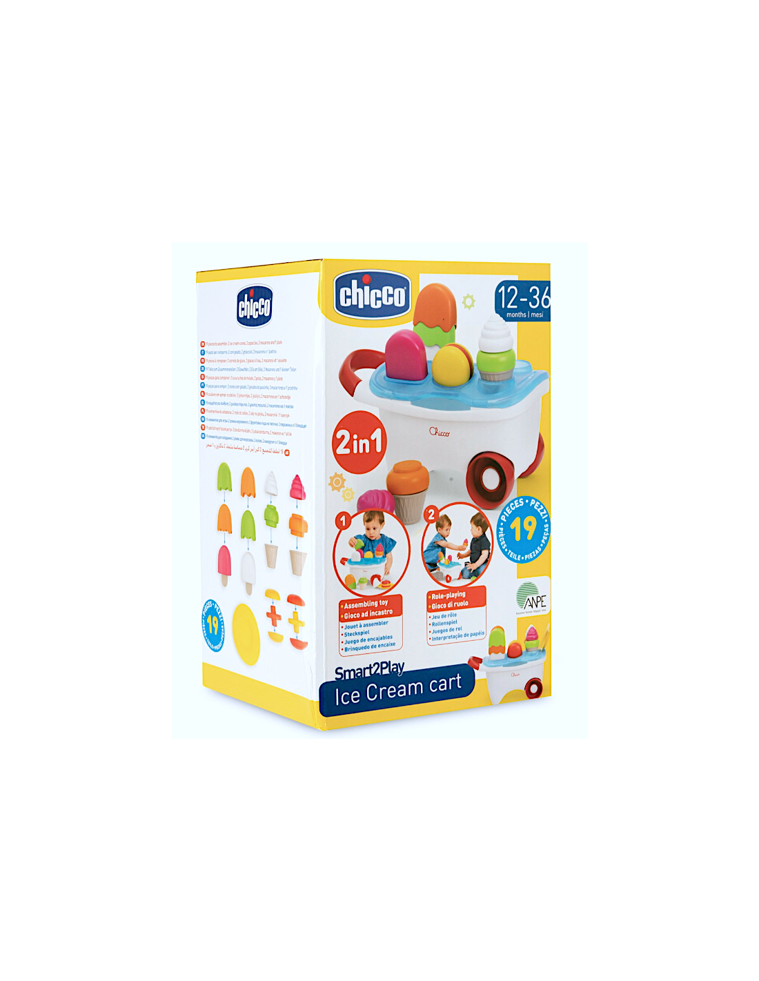 Carretto dei Gelati Chicco – Gioco Educativo 1-3 Anni | shopincasa.it