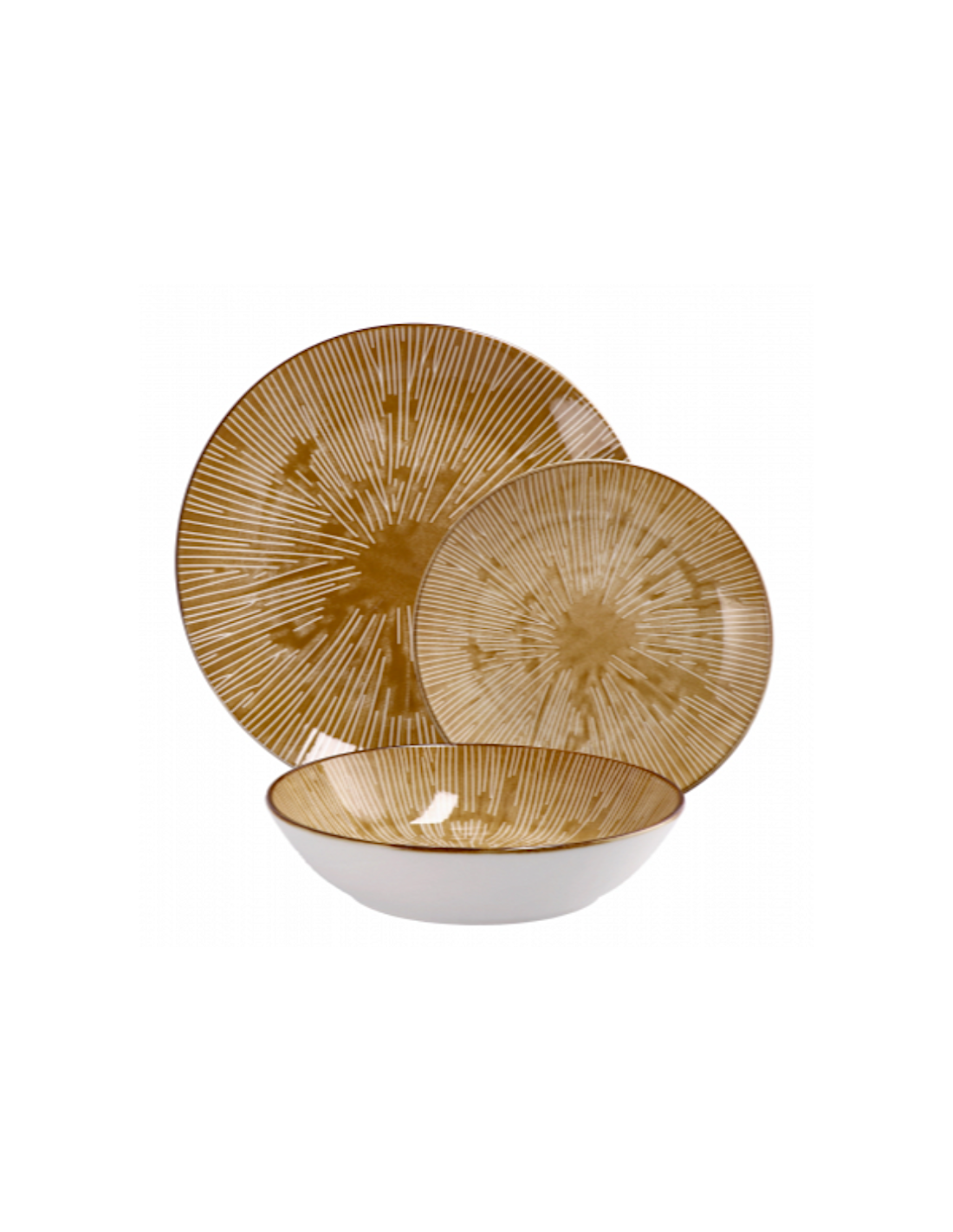 Servizio Tavola 18 Pezzi in Ceramica Gialla | Allegria e Stile | Shopincasa.it