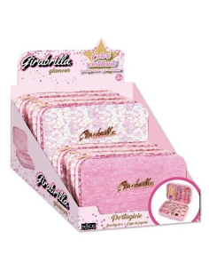 Girabrilla Portagioie Tweed con Paillettes Reversibili – Colori Assortiti | shopincasa.it