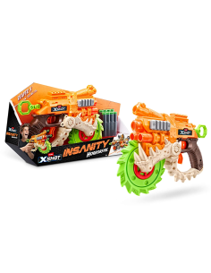 X-SHOT 36730 INSANITY HORRORFIRE, BLASTER A PROIETTILI IN SCHIUMA, ALTA POTENZA