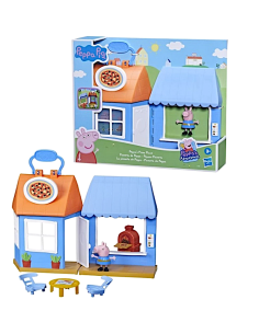 PEPPA PIG F2169, PLAYSET PIZZERIA CON PERSONAGGIO, ACCESSORI CUCINA, GIOCO BAMBINI +3 ANNI
