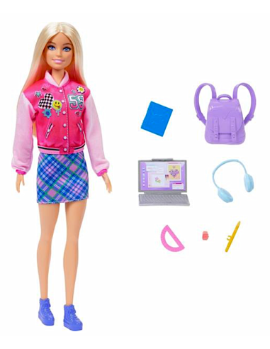 BARBIE HRG84, BAMBOLA CON ACCESSORI SCUOLA, GIOCATTOLO EDUCATIVO, 3+ ANNI, BAMBINE
