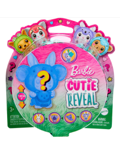 BARBIE CUTIE REVEAL PETS, 5 SORPRESE, ANIMALI DOMESTICI, GIOCATTOLO PER BAMBINI 3+, COSTUMI RIMOVIBILI ASSORTITO HRK32