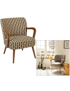 POLTRONA 179150C CHIARA BEIGE/NERO