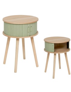 MOBILETTI E CONSOLE: vendita online Comodino, 2 ante, verde oliva, 54x40x40 cm, ATMOSPHERA CREATEUR D'INTERIEUR in offerta
