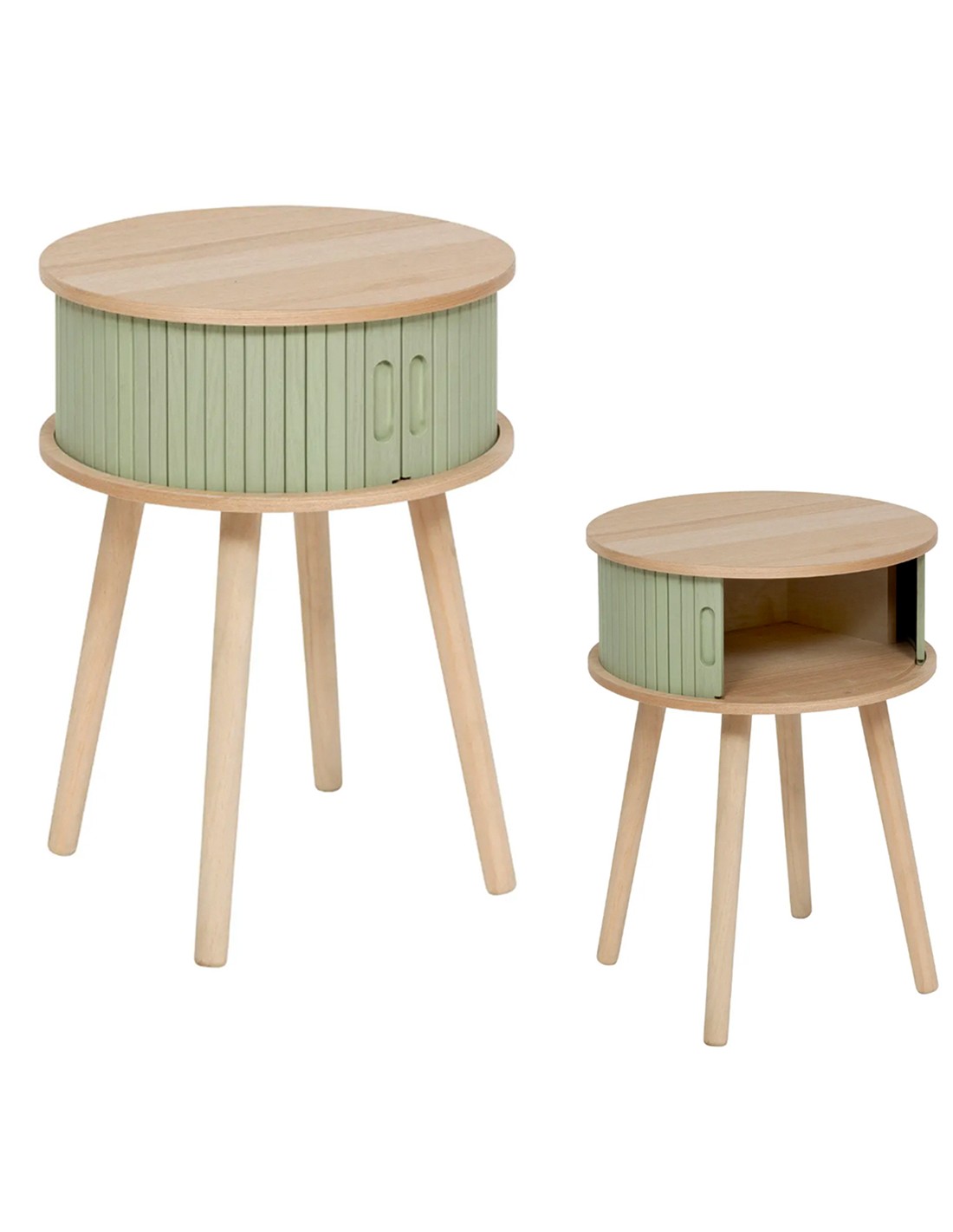 MOBILETTI E CONSOLE: vendita online Comodino, 2 ante, verde oliva, 54x40x40 cm, ATMOSPHERA CREATEUR D'INTERIEUR in offerta