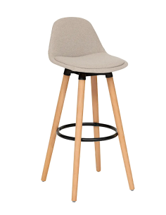 SGABELLO BAR 207324B MAXON BEIGE 40X43X92CM