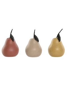 FIGURA PERA DH219905 PORCELLANA ASSORTITO 8X14CM