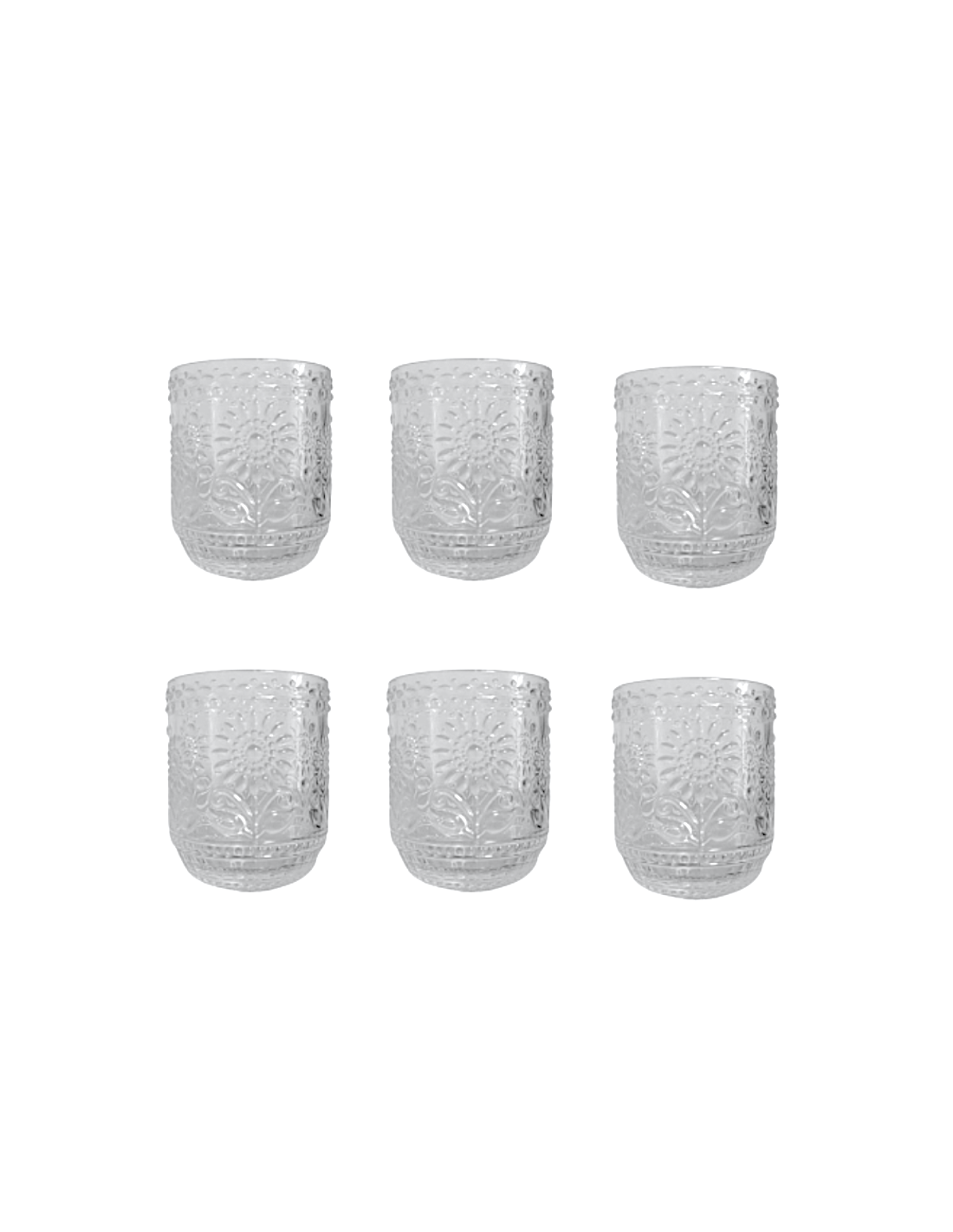 CONF 6 BICCHIERI PC218876 CRISTALLO 360ML