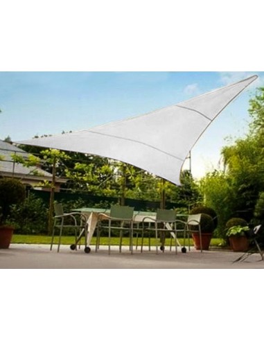 TENDA A VELA TRIANGOLARE 3,6X3,6X3,6 BIANCA