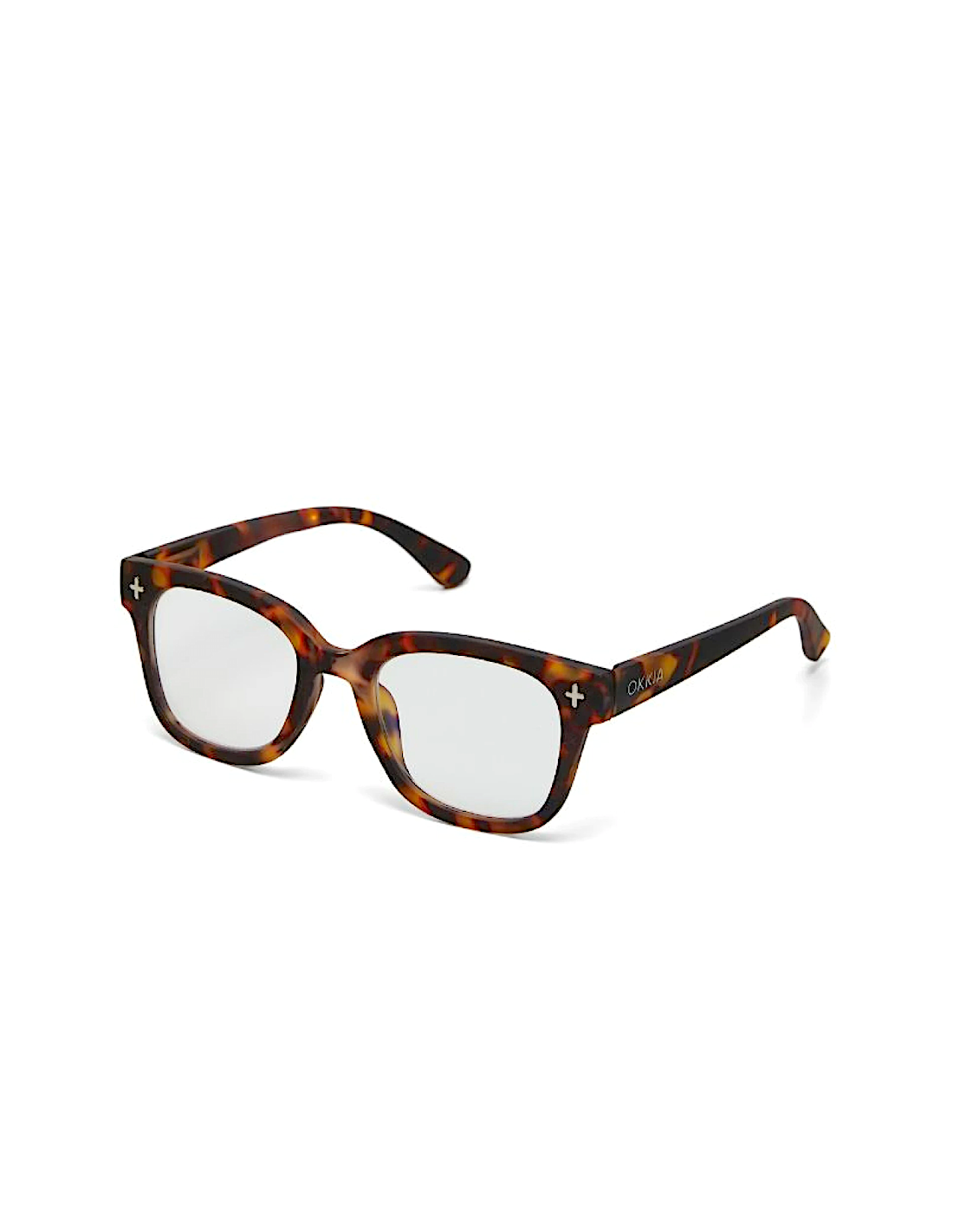 OCCHIALI: vendita online Occhiali lettura Giovanni OKKIA, MagFrame, anti luce blu, Havana, gradazione 1.00, clip-on sole magn...
