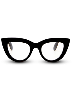 OCCHIALI: vendita online Occhiali da lettura Okkia Claudia +1.50, Big Cat Eye neri, lenti grandi, design femminile, filtro bl...