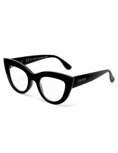 OCCHIALI: vendita online OCCHIALE DA LETTURA 2.50 GATTO BIG FRAME NERO in offerta