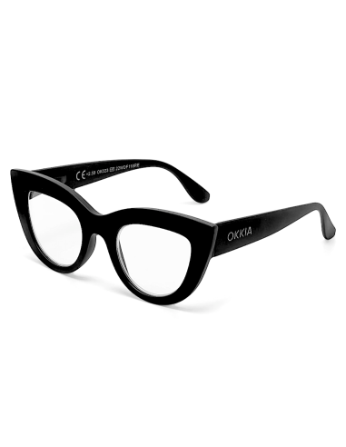OCCHIALI: vendita online OCCHIALE DA LETTURA 2.50 GATTO BIG FRAME NERO in offerta