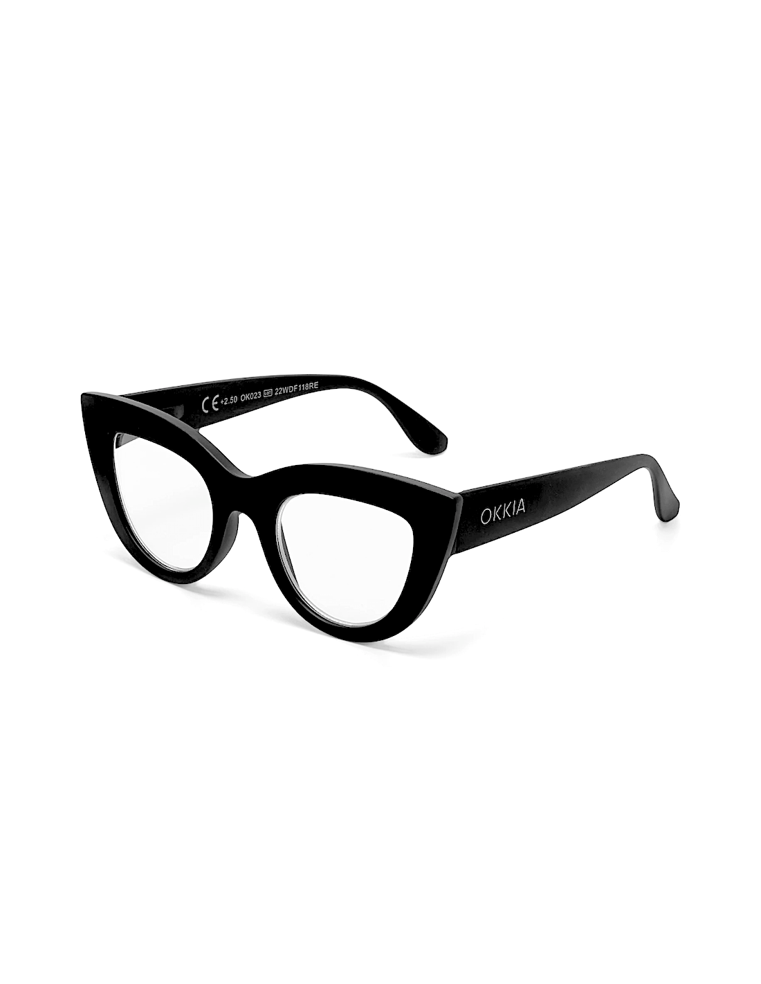 OCCHIALE DA LETTURA 2.50 GATTO BIG FRAME NERO