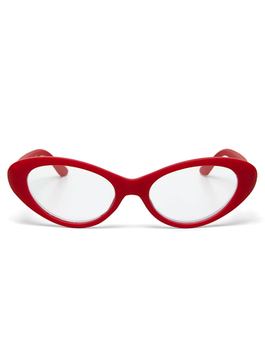 OCCHIALI: vendita online Occhiali da lettura Okkia Lina Small Cat Eye +1.00, stile retrò, comfort, colore rosso, eleganti, le...