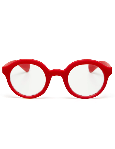 OCCHIALI: vendita online Occhiali lettura Lauro, Rosso, +2.00, lenti anti luce blu, tondi, spring arms, soft touch, per donna...