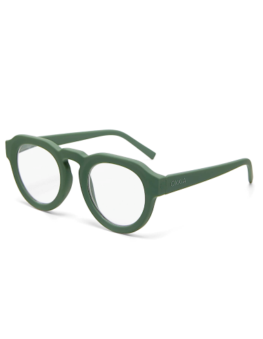 OCCHIALI: vendita online Occhiali da lettura Okkia Zeno Round +1.00, filtro luce blu, colore verde, eleganti, pratici in offerta