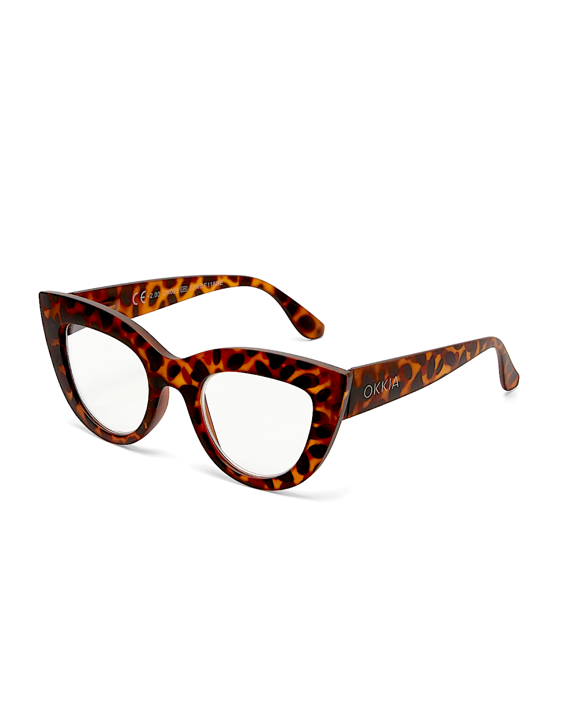 OCCHIALE DA LETTURA 1.00 GATTO BIG FRAME TARTARUGA