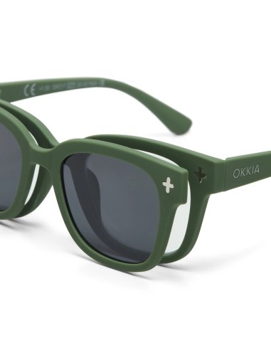 OCCHIALI: vendita online MagMask Clip-on Giovanni, magnetico, per occhiali OKKIA, polarizzato, colore Verde, protezione UV, v...