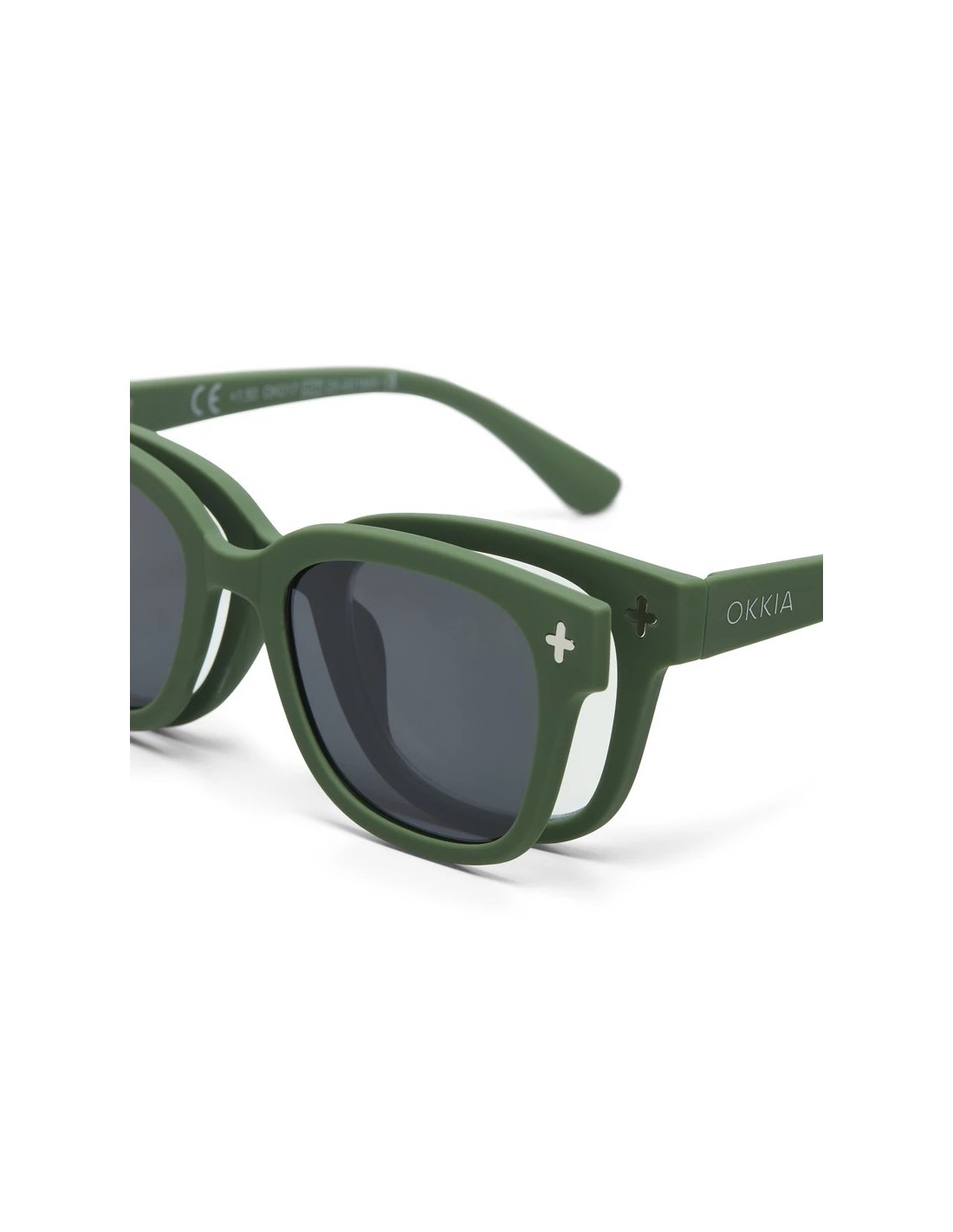 OCCHIALI: vendita online MagMask Clip-on Giovanni, magnetico, per occhiali OKKIA, polarizzato, colore Verde, protezione UV, v...